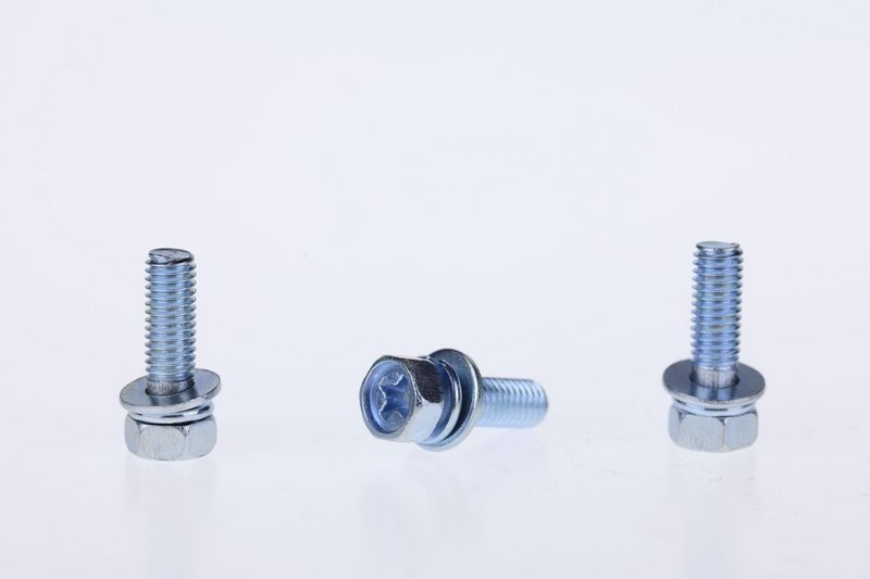 Special screws with washers